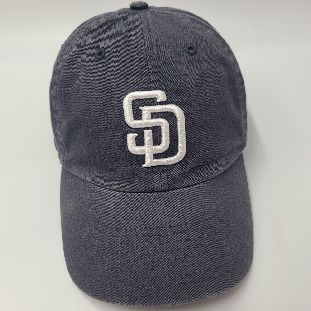 San Diego Padres Hat Strapback Twins Enterprise Blue White MLB Baseball Logo Men